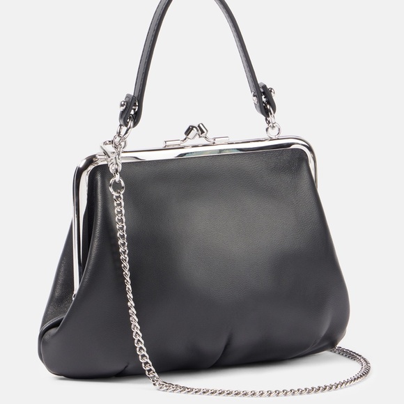 Vivienne Westwood: Kisslock Saturn Logo Mini Emma Granny Frame Crossbody Bag - Picture 11 of 16